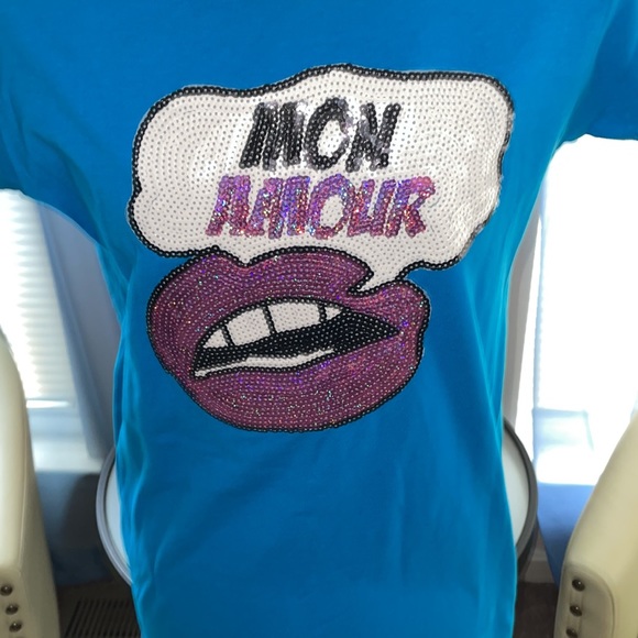 FabulouslyFitted | Custom Graphic Print T-shirt - Mon Amour - Picture 2 of 4